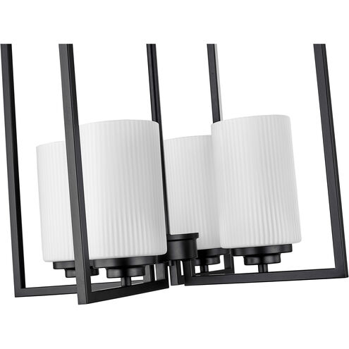 Luxx 4 Light 18 inch Matte Black Indoor Pendant Ceiling Light